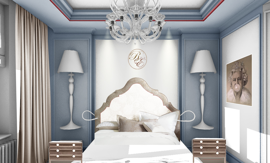 Спальня в квартире в ЖК «Дирижабль». Квартира была однокомнатная, из неё сделали трёхкомнатную с просторной светлой спальней.
