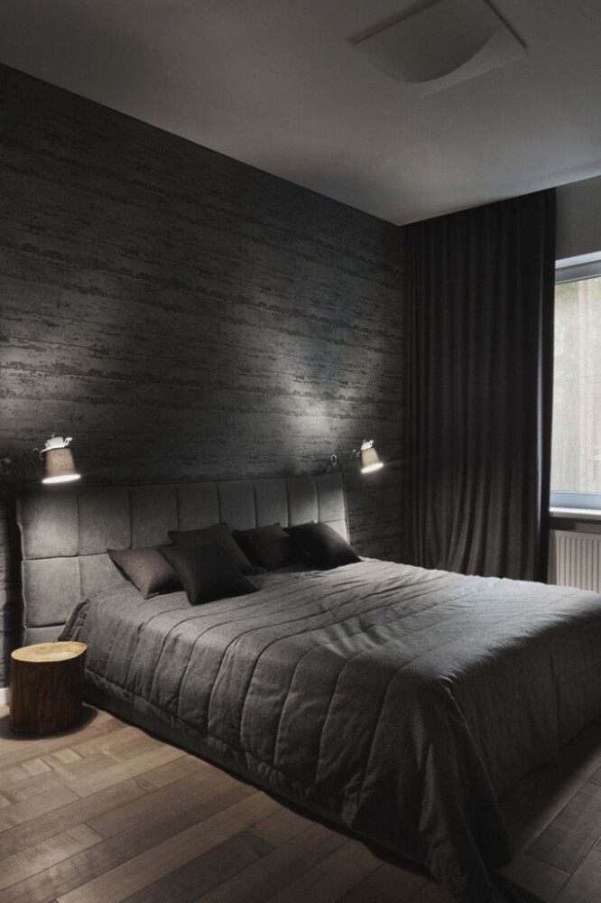 Черная спальня (+ фото) — оригинальные интерьеры и особенности дизайна